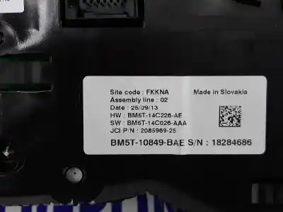 Автозапчастина б/у панель інструментів для ford cmax 1.0 ecoboost посилання на oem iam 1879759  bm5t10849bae