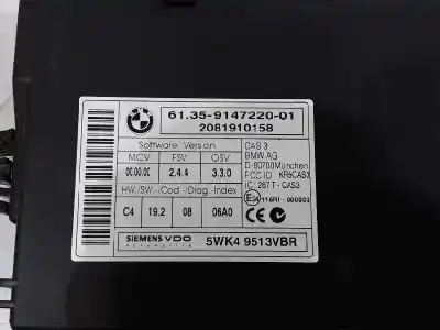 Second-hand car spare part bsi control unit for bmw 3 (e90) 318 d oem iam references 61359147220  61359395657