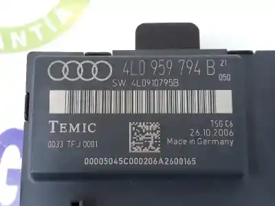Second-hand car spare part central locking pump for audi q7 (4l) 3.0 v6 24v tdi oem iam references 4l0959794b  