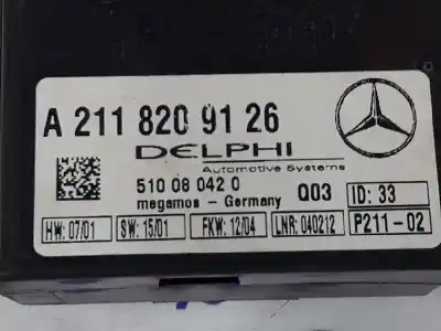 Second-hand car spare part electronic module for clase c clase c berlina 2.2 cdi oem iam references a2118209126  a2118209126