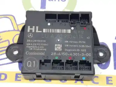 Peça sobressalente para automóvel em segunda mão módulo electrónico do fecho central por mercedesbenz clase c bm 204 berlina c 220 cdi blueefficiency edition 204.002 referências oem iam a2129004114  2841504301300
