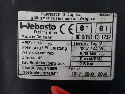 Автозапчастина б/у повне нормальне опалення для land rover range rover (lm) 3.6 td v8 посилання на oem iam lr041254  9004760m