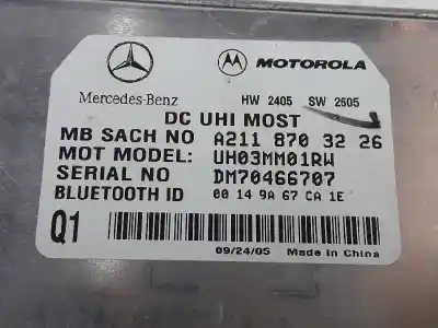 Автозапчасти б/у блок управления телефоном за mercedes-benz clase ml bm 166 ml 350 cdi bluetec edition 1 166.024 ссылки oem iam 2118703226  2118703226