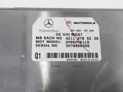 Piesă de schimb auto la mâna a doua unitate de control telefon pentru mercedes clase m 3.0 cdi referințe oem iam a2118705526 a2118705526 