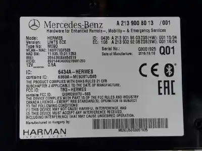 Second-hand car spare part hands free module for clase c clase a 2.0 oem iam references a2139008013  
