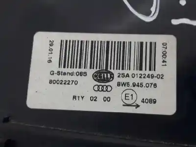 Автозапчастина б/у правий ліхтар для audi a4 b9 (8w2, 8wc) 2.0 tdi посилання на oem iam 8w5945076  2sa01224902