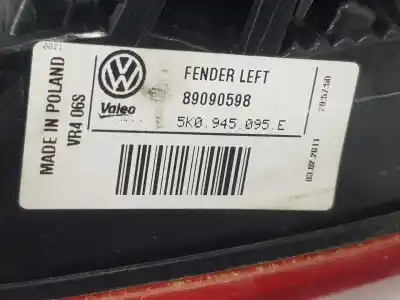 Second-hand car spare part left tailgate light for volkswagen golf vi variant (aj5) 1.6 tdi dpf oem iam references 5k0945095e  5k0945095e