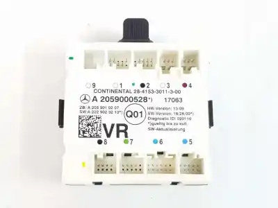 Peça sobressalente para automóvel em segunda mão módulo electrónico do fecho central por mercedes-benz clase glc (w253) 2.1 cdi cat referências oem iam a2059000528