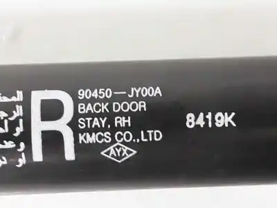 Second-hand car spare part tailgate gas strut for renault koleos dynamique oem iam references 90451jy00a  90451jy00a