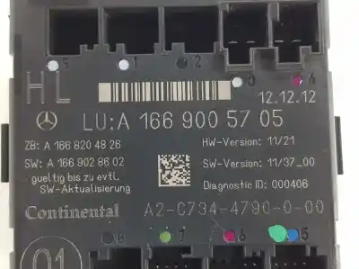 Second-hand car spare part central locking pump for clase c clase m 2.1 cdi oem iam references a1669005705  1669005705