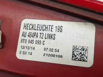 Автозапчасти б/у левый задний фонарь за audi a5 cabriolet (8f7) 2.0 tdi ссылки oem iam 8t0945093c  8t0945093c