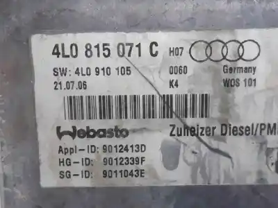 Автозапчасти б/у полный нормальный нагрев за audi q7 (4l) 3.0 v6 24v tdi ссылки oem iam 4l0815071c  4l0815071c