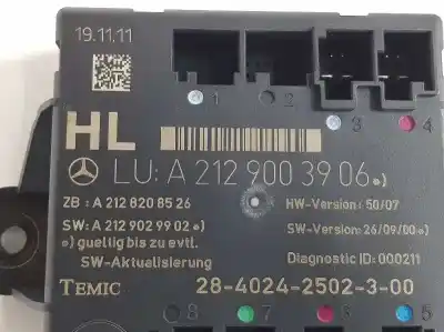 Peça sobressalente para automóvel em segunda mão módulo electrónico do fecho central por clase c clase c familiar 2.1 cdi referências oem iam a2129003906  2129003906