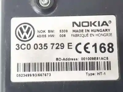Автозапчасти б/у блок управления телефоном за volkswagen passat variant 2.0 tdi ссылки oem iam 3c0035729e  3c0035729e