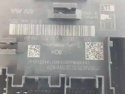 Автозапчасти б/у закрытый распределительный щит за skoda superb 1.4 16v tsi ссылки oem iam 5q0959592e  5q0959592e