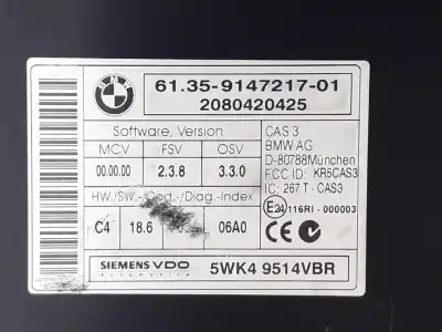 Second-hand car spare part bsi control unit for bmw 5 (e60) 520 d oem iam references 61359147217  5wk49514vbr