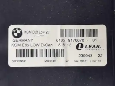 Second-hand car spare part gateway control unit for bmw 5 (e60) 520 d oem iam references 61359176078  532256861