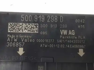 Автозапчастина б/у перевір блоку управління для volkswagen golf vii (5g1, bq1, be1, be2) 2.0 gti посилання на oem iam 5q0919298d  5q0919298d