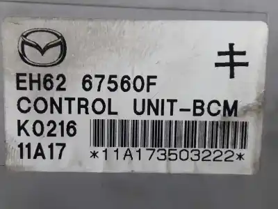 Автозапчастина б/у електронний модуль для mazda cx7 2.2 turbodiesel посилання на oem iam eh6267560f  eh6267560f