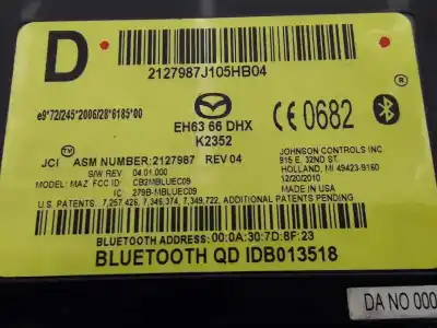 Автозапчасти б/у электронный модуль за mazda cx7 2.2 turbodiesel ссылки oem iam eh6366dhx  eh6366dhx