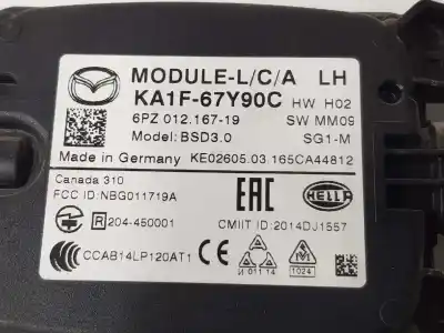 Pezzo di ricambio per auto di seconda mano modulo elettronico per mazda cx5 2.0 riferimenti oem iam ka1f67y90c  ka1f67y90c