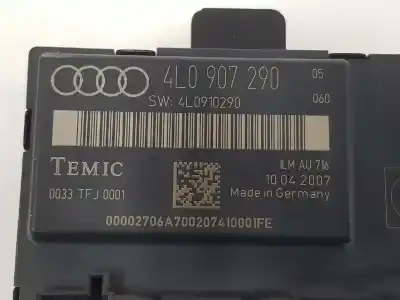 Автозапчасти б/у закрытый распределительный щит за audi q7 (4l) 4.2 v8 32v tdi biturbo 326 cv / 240 kw ссылки oem iam 4l0907290  4l0907290
