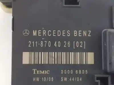 Автозапчасти б/у закрытый распределительный щит за mercedes-benz clase e (w211) e 420 cdi (211.029) ссылки oem iam a2118704026  a2118704026