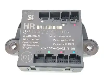 Recambio de automóvil de segunda mano de modulo control puerta para mercedes clase e (w212) lim. 2.1 cdi cat referencias oem iam a2129004006