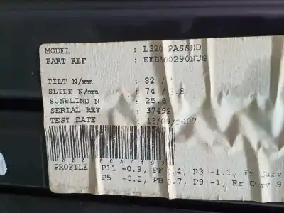 Автозапчасти б/у электрическая крыша за land rover range rover sport i (l320) 2.7 d 4x4 ссылки oem iam eed500290nug  6h32500b48bc8nug