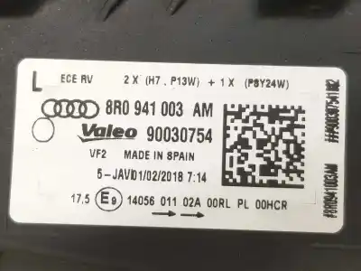 İkinci el araba yedek parçası sol far için audi q5 (8r) 2.0 16v tdi oem iam referansları 8r0941003am  