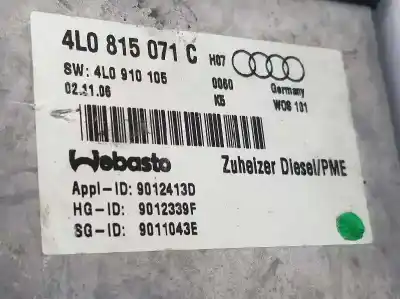 Автозапчасти б/у полный нормальный нагрев за audi q7 (4l) 3.0 v6 24v tdi ссылки oem iam 4l0815071c  4l0815071c