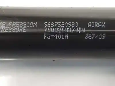 Second-hand car spare part tailgate gas strut for citroen ds3 base oem iam references 9687550980