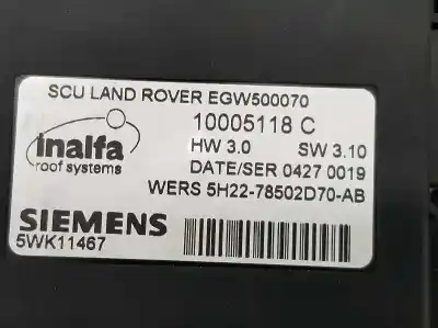 Автозапчастина б/у електричний дах для land rover discovery iv (l319) 2.7 td 4x4 посилання на oem iam lr044766  5h22500b48cc