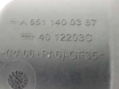 Автозапчастина б/у труба інтеркулера для clase c clase gla 2.1 cdi посилання на oem iam a6511400387  a6511400387