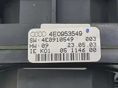 Second-hand car spare part steering wheel switch for audi a8 (4e2) 4.0 v8 32v tdi biturbo cat (ase) oem iam references 4e0953549  05114600