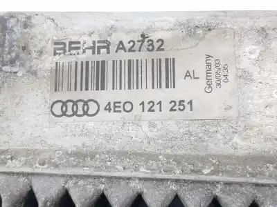Автозапчасти б/у водяной радиатор за audi a8 (4e2) 4.0 v8 32v tdi biturbo cat (ase) ссылки oem iam 4e0121251  4e0121251