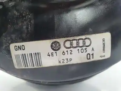 Second-hand car spare part brake servo for audi a8 (4e2) 4.0 v8 32v tdi biturbo cat (ase) oem iam references 4e1612105a  4e1612107b