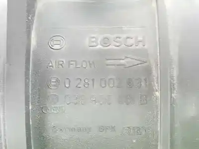 Автозапчастина б/у витратомір повітря для volkswagen caddy ka/kb (2k) 1.9 tdi посилання на oem iam 038906461b  038906461b