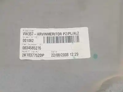 Автозапчастина б/у регулятор переднього правого скла для volkswagen caddy ka/kb (2k) 1.9 tdi посилання на oem iam 2k1837752dp  2k1837752dp