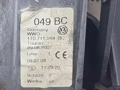 Автозапчастина б/у передач для volkswagen caddy ka/kb (2k) 1.9 tdi посилання на oem iam 1t0711049bc  1t0711049bc