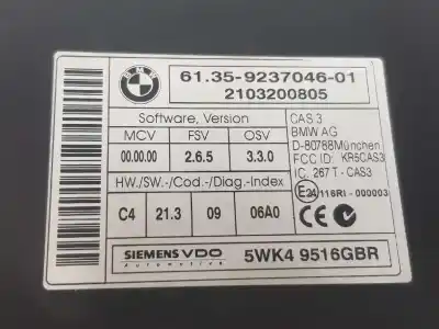 Автозапчастина б/у блок управління bsi для bmw x5 (e70) xdrive 30 d посилання на oem iam 61359237046  5wk49516gbr