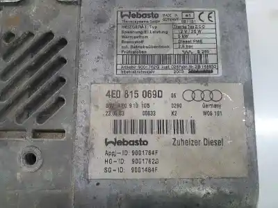 Second-hand car spare part full normal heating for audi a8 (4e2) 4.0 v8 32v tdi biturbo cat (ase) oem iam references 4e0815069d  4e0815069d