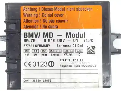 Second-hand car spare part electronic module for bmw serie 3 cabrio (e46) 2.5 24v oem iam references 65756916087  