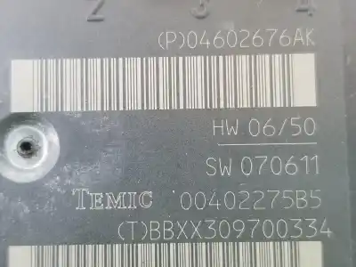 Second-hand car spare part central locking pump for jeep cherokee 2.8 crd oem iam references 04602676ak  04602676ak