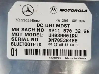 Автозапчасти б/у блок управления телефоном за clase c clase m 3.0 cdi ссылки oem iam a2118703226  a2118703226