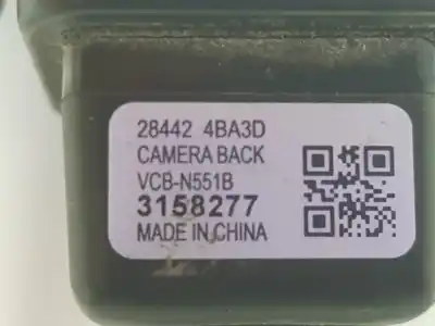 Second-hand car spare part camera for nissan xtrail 2.0 dci d oem iam references 284424ba3d  284424ba3d