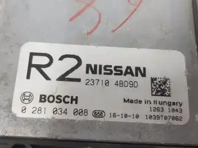 Second-hand car spare part ecu engine control for nissan xtrail 2.0 dci d oem iam references 237104bd9d  0281034008