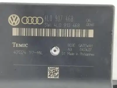 Peça sobressalente para automóvel em segunda mão unidade de controlo gateway por audi q7 (4l) 3.0 v6 24v tdi referências oem iam 4l0907468  4l0910468