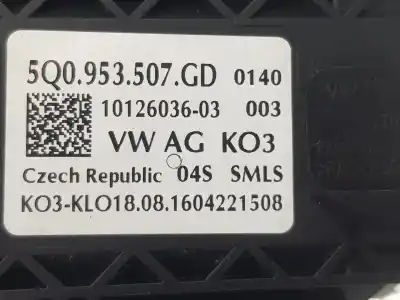 Peça sobressalente para automóvel em segunda mão comandos do volante por seat leon (5f1) reference referências oem iam 5q0953507gd  5q0953507gd