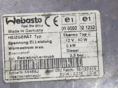 Автозапчасти б/у полный нормальный нагрев за bmw x5 (e53) 3.0 d ссылки oem iam 8381207  64128381207